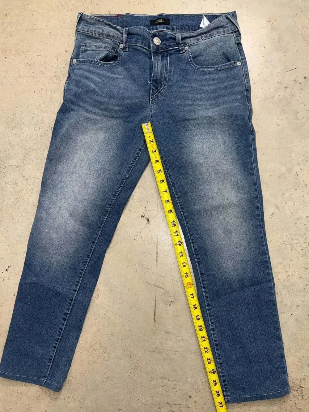 True Religion Geno Relaxed Slim Fit Medium Wash Jeans